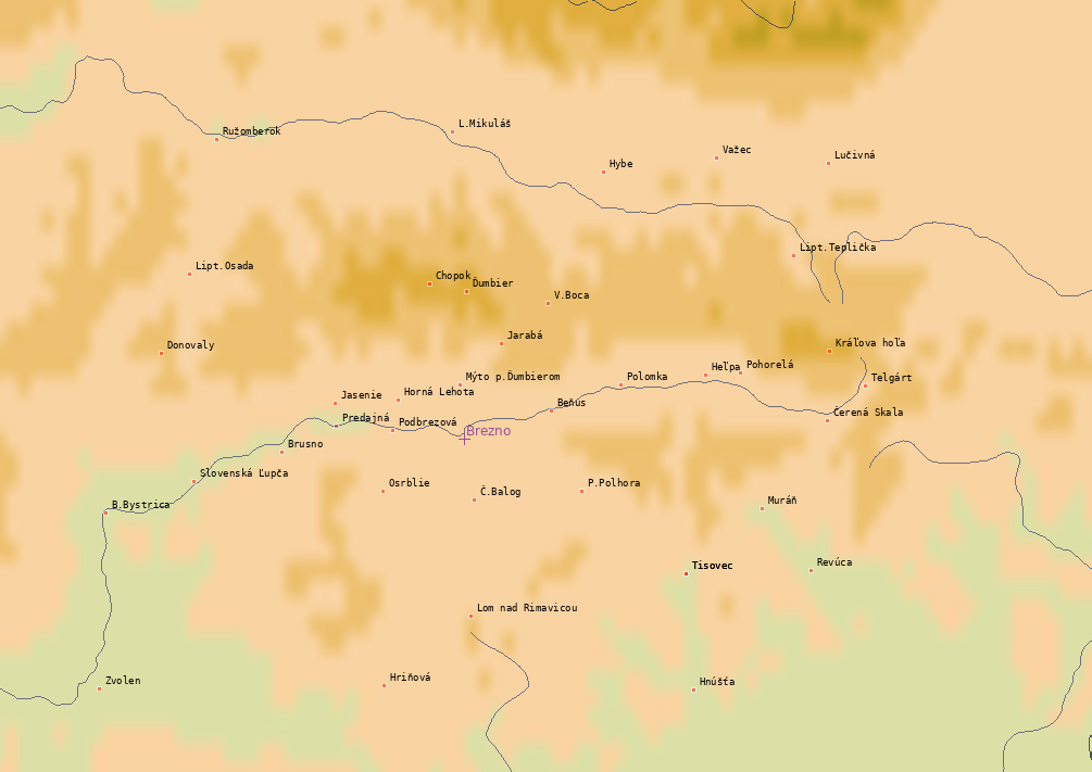 Mapa bleskov Horehronie 25.09.2022 (Animácia)